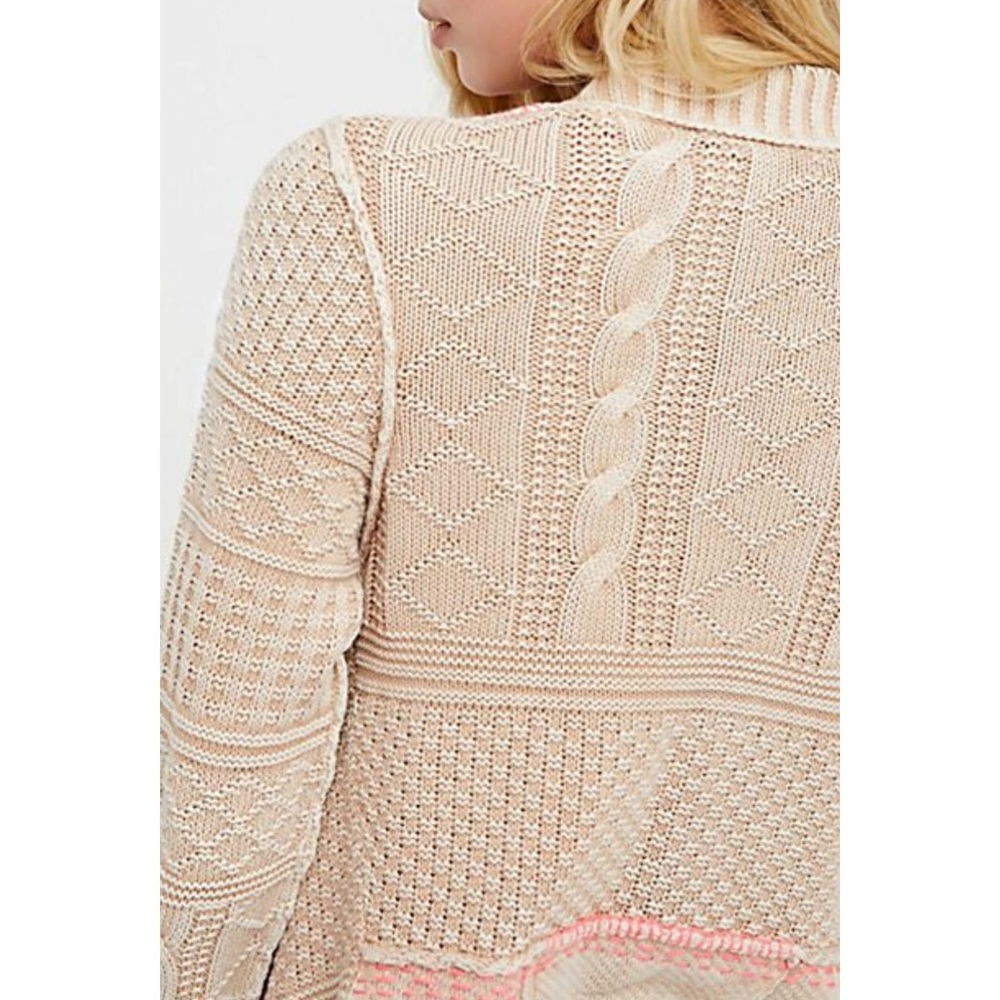 ๐๐ Free People โฆ All Washed Out Cardi โฆ Sand - Picture 5 of 8